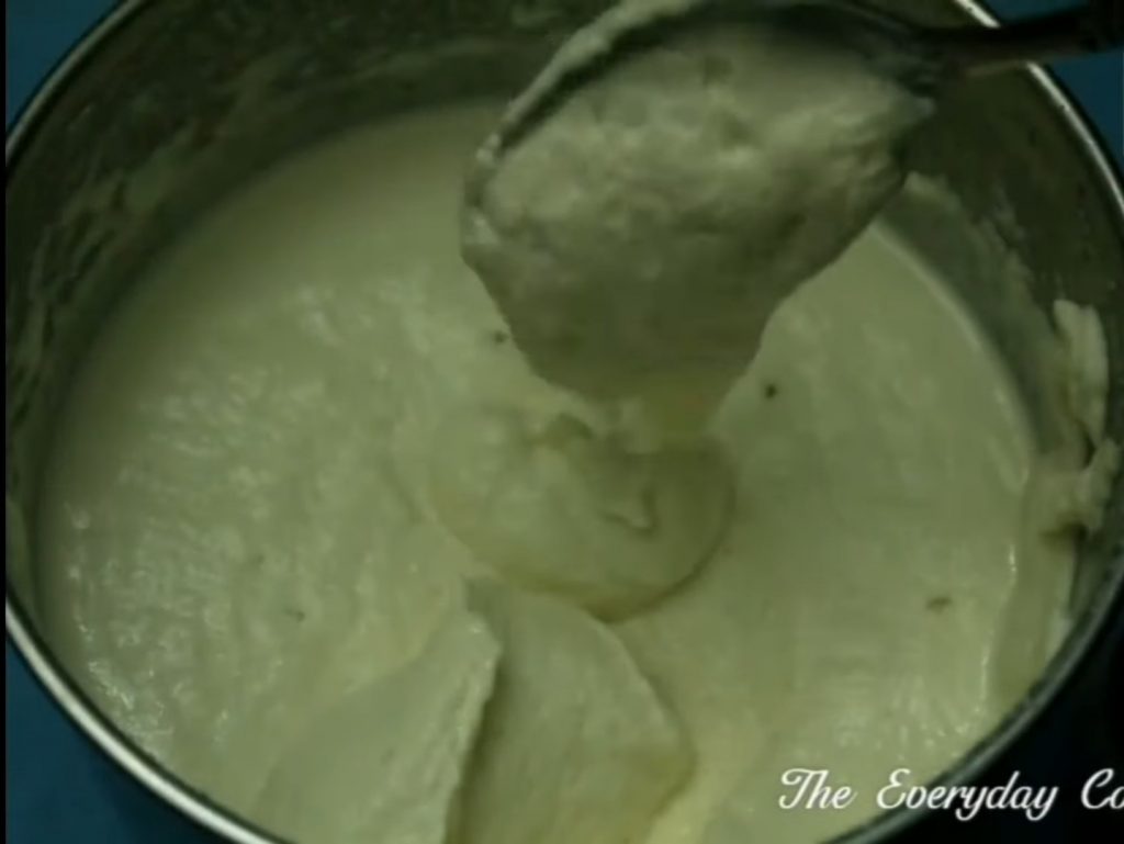 Blended almond with milk