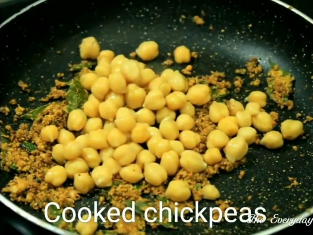 Add cooked chickpeas