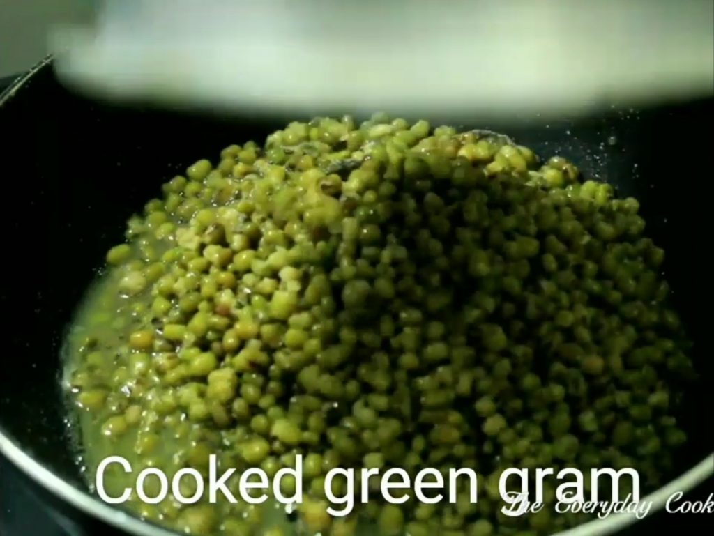 cooked green gram