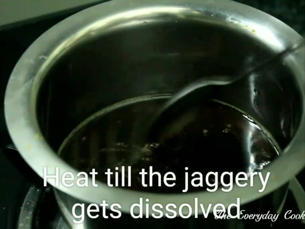jaggery dissolved
